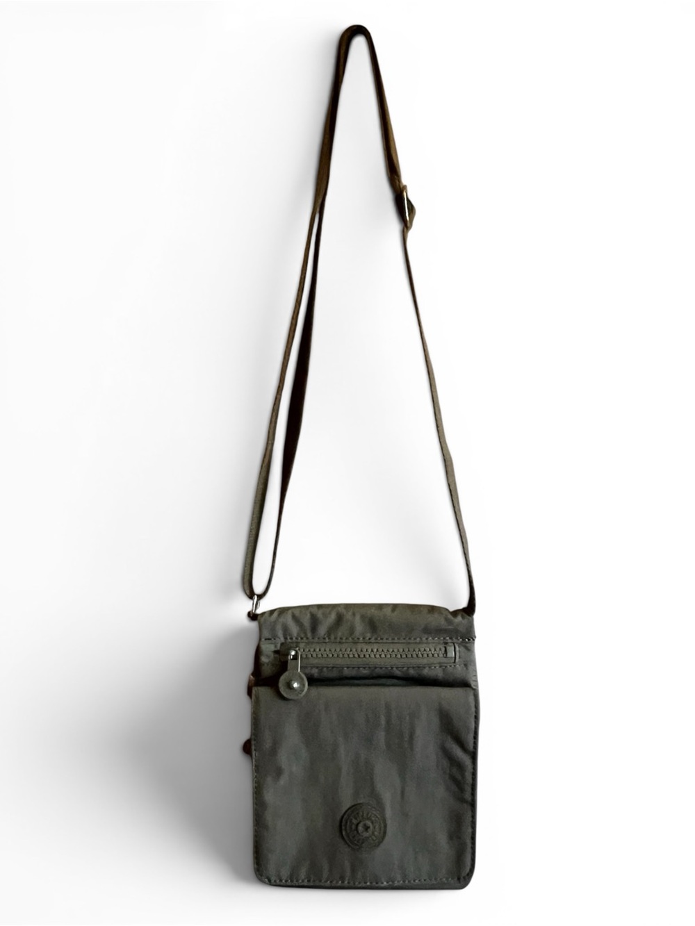 Kipling Eldorado Mini Crossbody Bag Green Tea Nylon Travel Organizer Phone Pouch